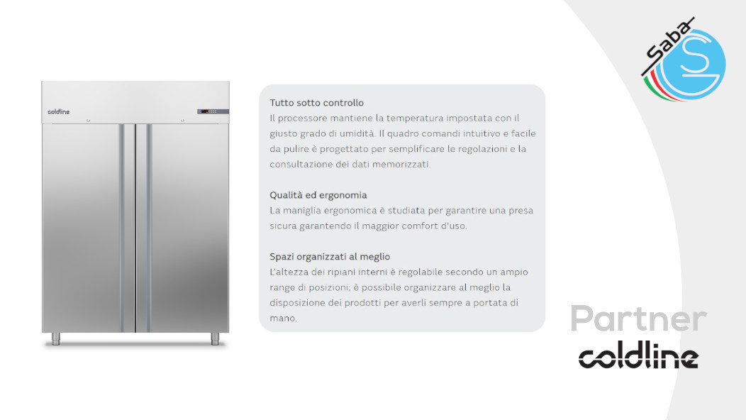 PRODOTTO/I: Armadio frigorifero Smart 1200 lt 0°+10°C A120/2NE COLDLINE