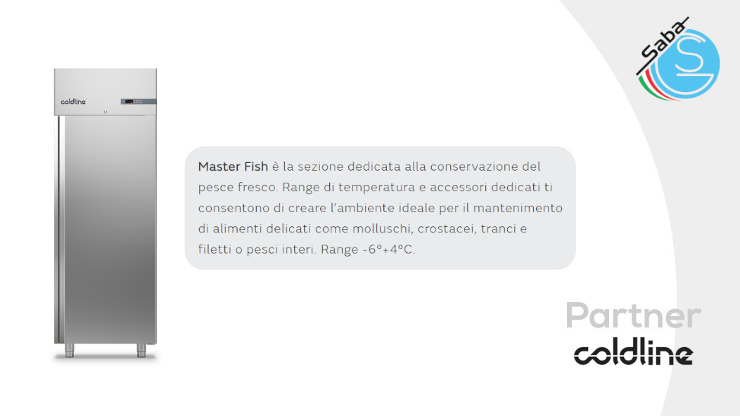 PRODOTTO/I: Frigorifero per pescheria Master Fish 700 lt -6°+4°C A70/1P COLDLINE