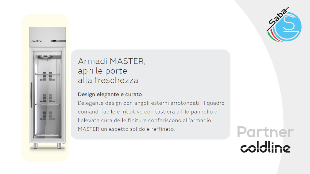 PRODOTTO/I: Armadio frigorifero Master 500 lt -2°+8°C A50/1MV COLDLINE