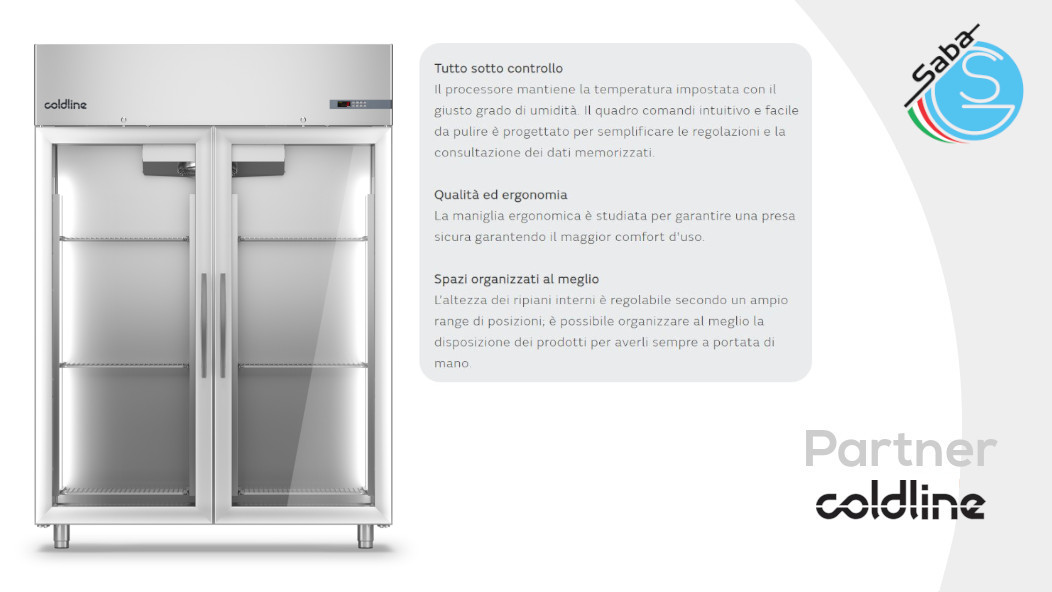 PRODOTTO/I: Armadio frigorifero Master 1400 lt 0°+10°C A140/2NV COLDLINE