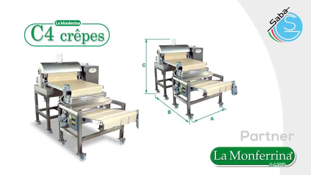 PRODOTTO/I: Macchina per la produzione di crepes rettangolari - C4 La Monferrina